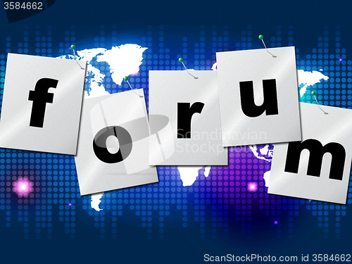 Image of Forum Forums Means Social Media And Communication