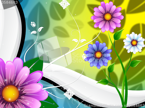 Image of Floral Background Means Abstract Backgrounds And Blooming