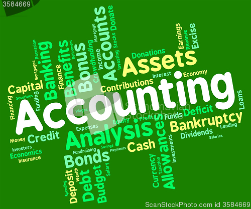 Image of Accounting Words Represents Balancing The Books And Accountant