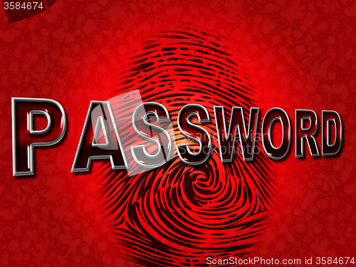 Image of Password Fingerprint Shows Log Ins And Accessible