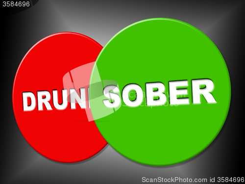 Image of Sober Sign Shows Not Intoxicated And Communication