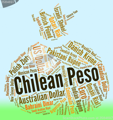 Image of Chilean Peso Means Foreign Exchange And Coin