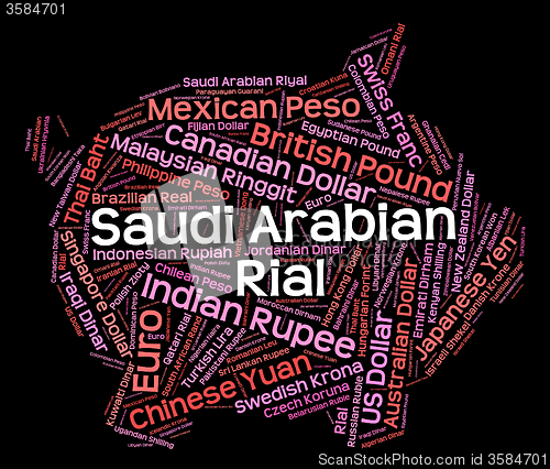Image of Saudi Arabian Riyal Means Forex Trading And Foreign