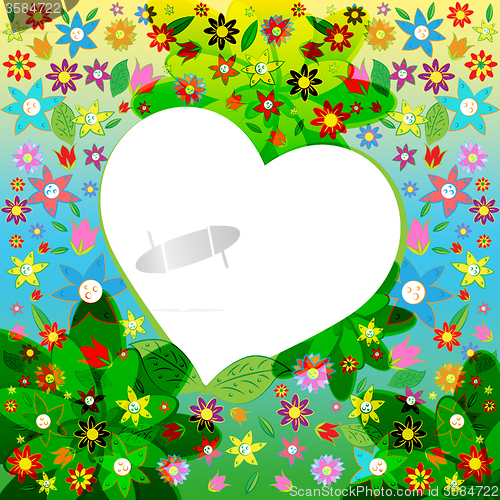 Image of Heart Copyspace Indicates Valentine Day And Hearts