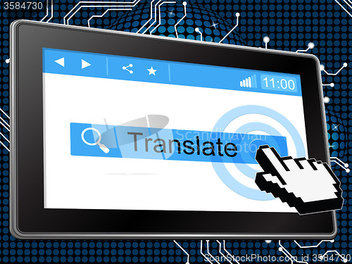 Image of Online Translate Means World Wide Web And Language