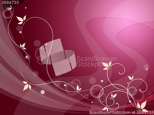 Image of Elegant Flowery Background Means Delicate Decoration Or Spring S
