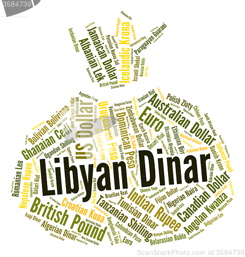 Image of Libyan Dinar Means Currency Exchange And Coin