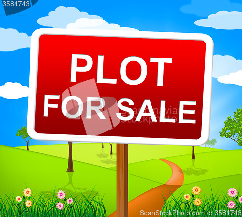 Image of Plot For Sale Means Real Estate Agent And Hectares