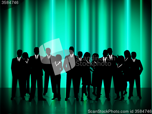 Image of Business People Represents Businessmen Teamwork And Businesspeople
