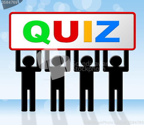 Image of Exam Quiz Means Questions And Answers And Examination