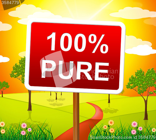 Image of Hundred Percent Pure Shows Sign Unstained And Absolute