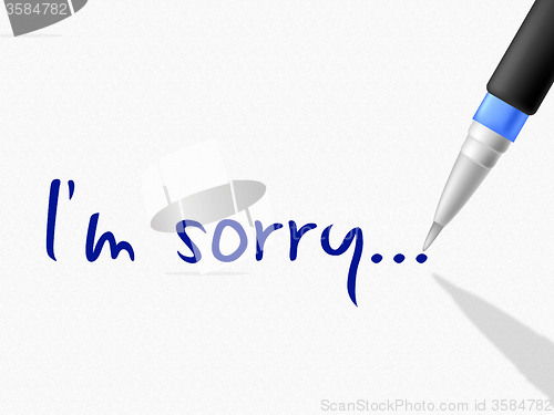 Image of I\'m Sorry Represents Regret Contact And Communication