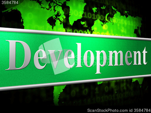 Image of Develop Development Shows Evolution Forming And Enlargement