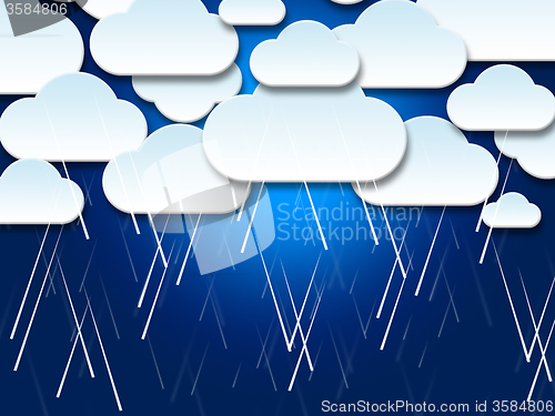 Image of Clouds Background Represents Text Space And Abstract