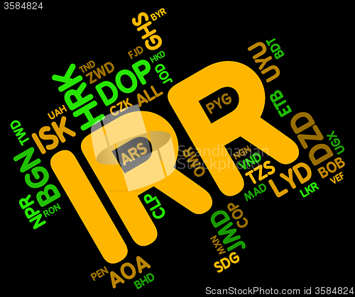 Image of Irr Currency Shows Worldwide Trading And Fx