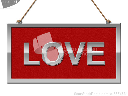 Image of Love Sign Indicates Advertisement Adoration And Passion