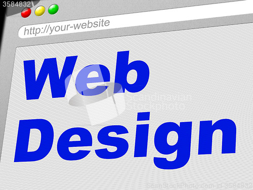 Image of Web Design Represents Network Www And Internet