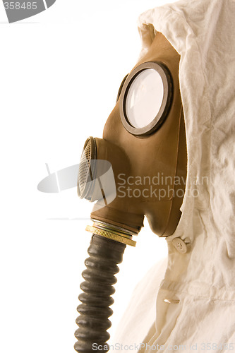 Image of Person in gas mask