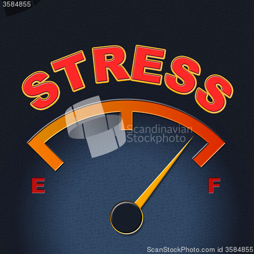 Image of Stress Gauge Means Indicator Dial And Pressure
