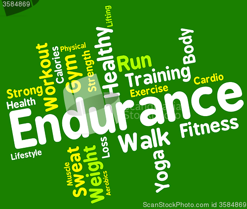 Image of Endurance Word Means Staying Power And Enduring