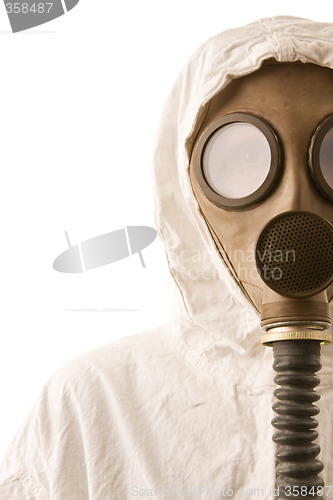 Image of Person in gas mask