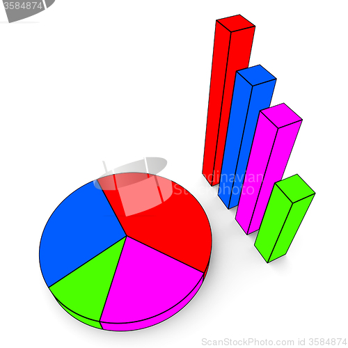 Image of Graph Report Indicates Finance Business And Data