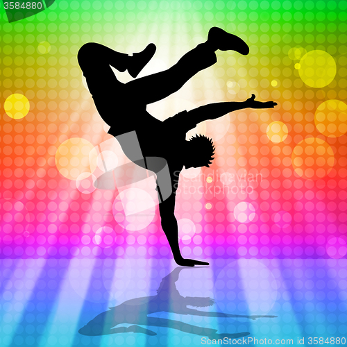 Image of Break Dancing Means Hip Hop And Break-Dance