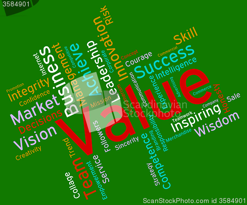 Image of Value Words Indicates Quality Assurance And Certified