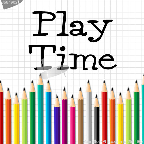Image of Play Time Pencils Indicates Child Childhood And Toddlers