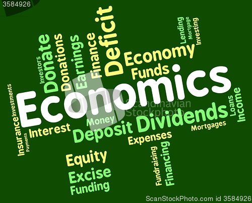 Image of Economics Word Shows Finance Fiscal And Economical