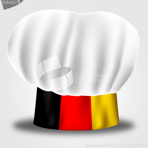 Image of Germany Chef Shows Cooking In Kitchen And Euro