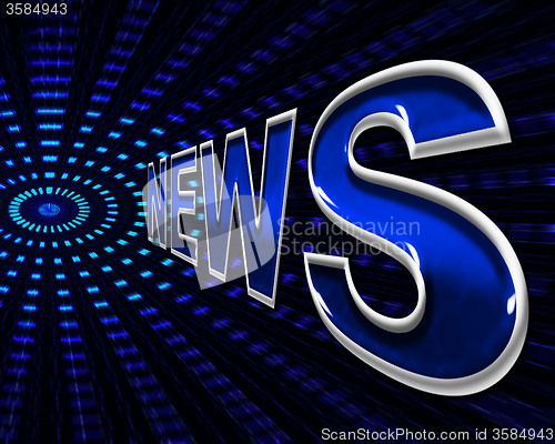 Image of News Online Indicates World Wide Web And Network