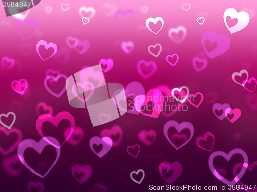 Image of Hearts Background Means Love Romance And Missing\r