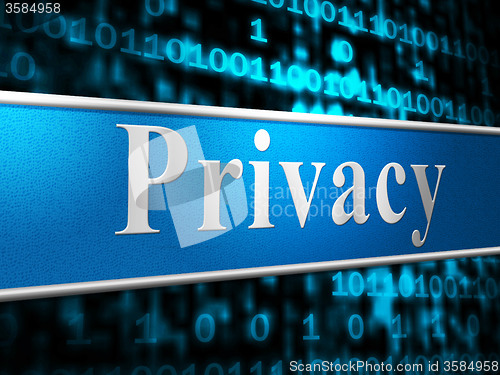 Image of Private Privacy Indicates Secrecy Advertisement And Forbidden