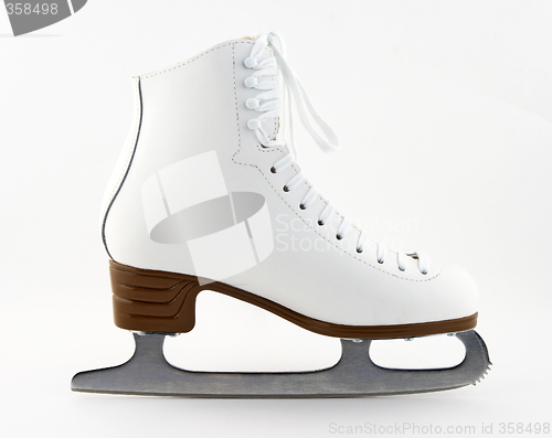 Image of Elegant white figure skate