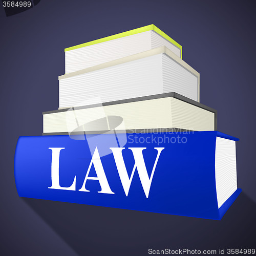 Image of Law Book Shows Legality Lawyer And Court