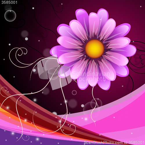 Image of Background Flower Represents Backgrounds Bloom And Abstract