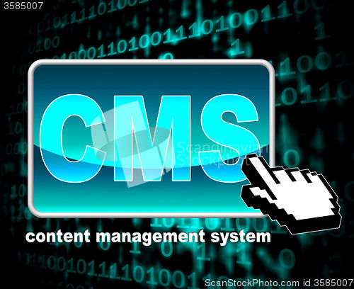 Image of Content Management System Means World Wide Web And Websites