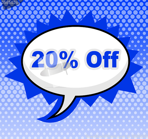 Image of Twenty Percent Off Means Offer Cheap And Discounts