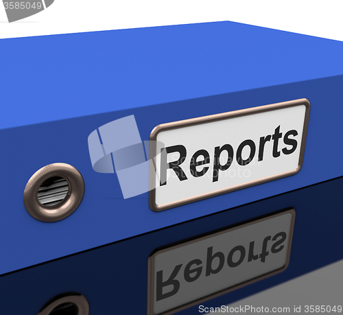 Image of File Report Indicates Information Files And Data