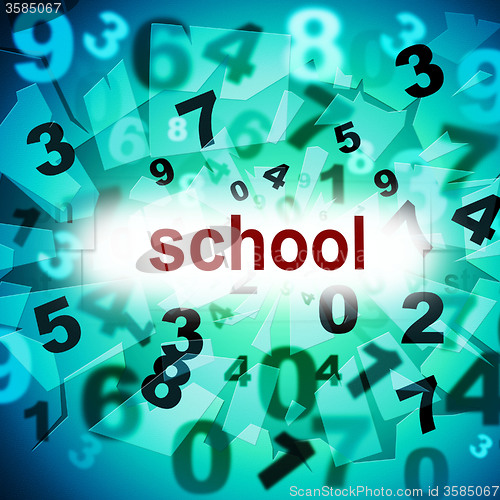 Image of Education School Indicates University Develop And Studying