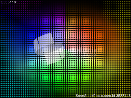 Image of Color Wheel Background Shows Coloring Shade And Pigment\r