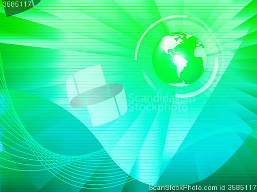 Image of Earth Background Means World Technology Or Globe Transfer\r