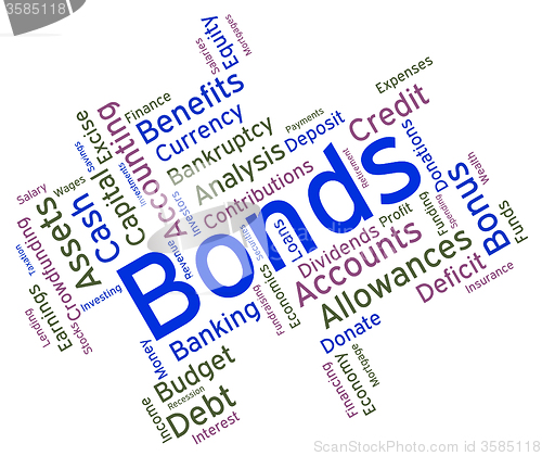 Image of Bonds Word Means Financial Obligation And Arrears