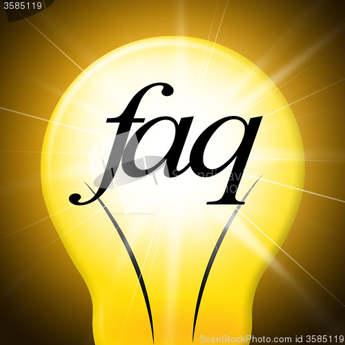 Image of Faq Questions Shows Help Faqs And Asking