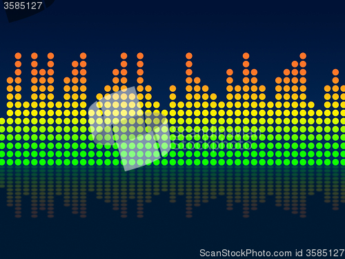 Image of Equaliser Background Indicates Text Space And Acoustic