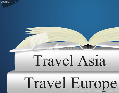 Image of Europe Books Indicates Travel Guide And Asian