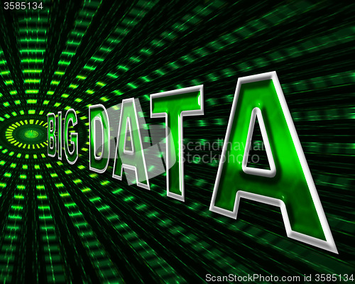 Image of Big Data Shows Info Bytes And Byte