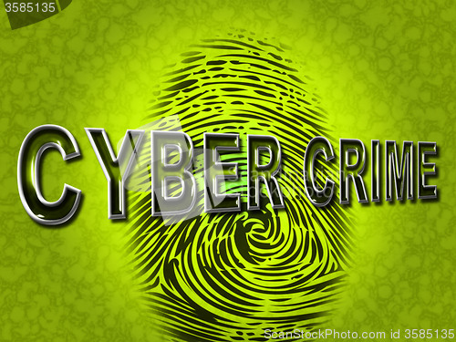 Image of Cyber Crime Indicates Spyware Malware And Hackers