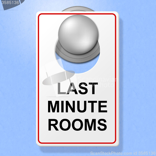 Image of Last Minute Rooms Represents Place To Stay And Hotel